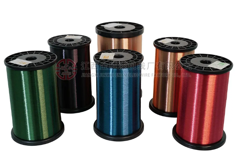 Natural, red, blue, green and black Jinwei wire reels